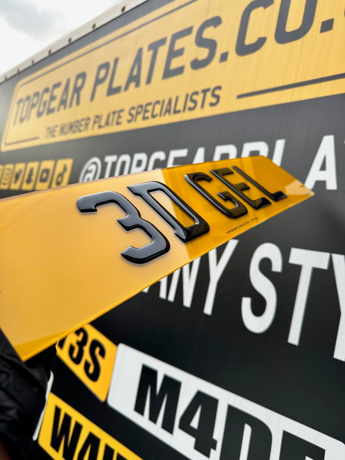 3D Gel Gloss Number Plates - Road Legal