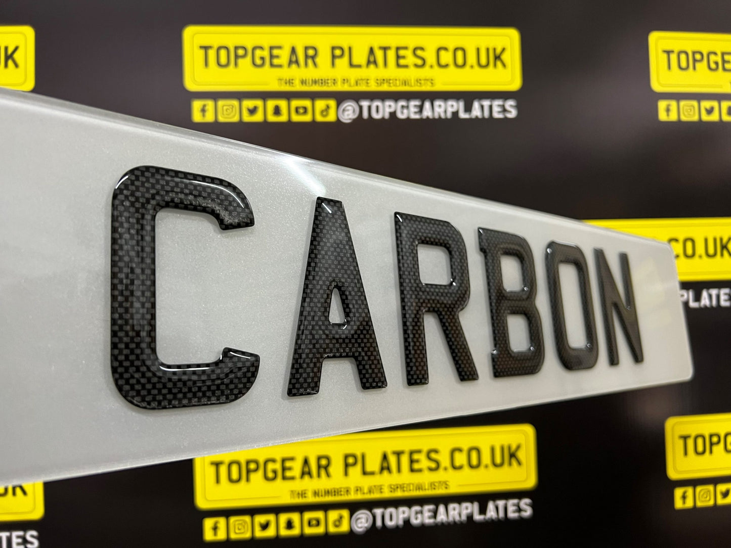 3D Gel Carbon – Show Plate (Not For Road Use)