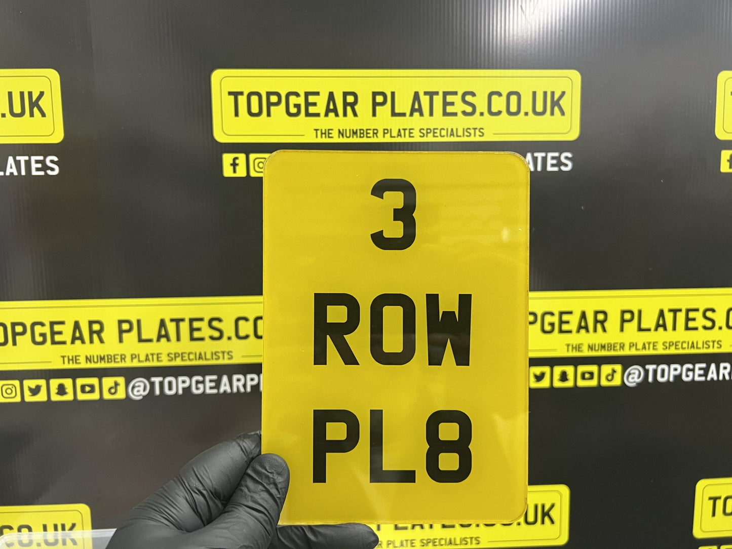 Rear Novelty Number Plates