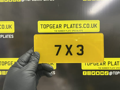 Rear Novelty Number Plates