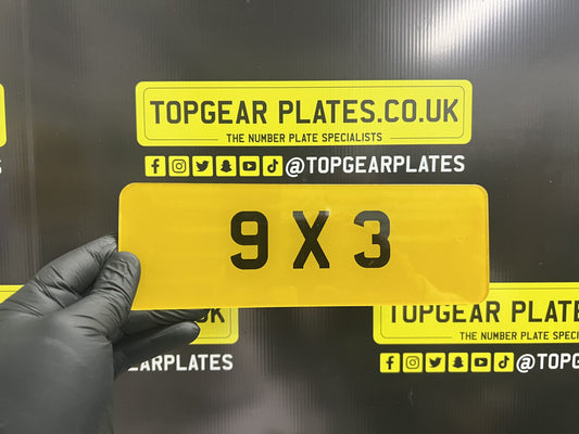 Rear Novelty Number Plates