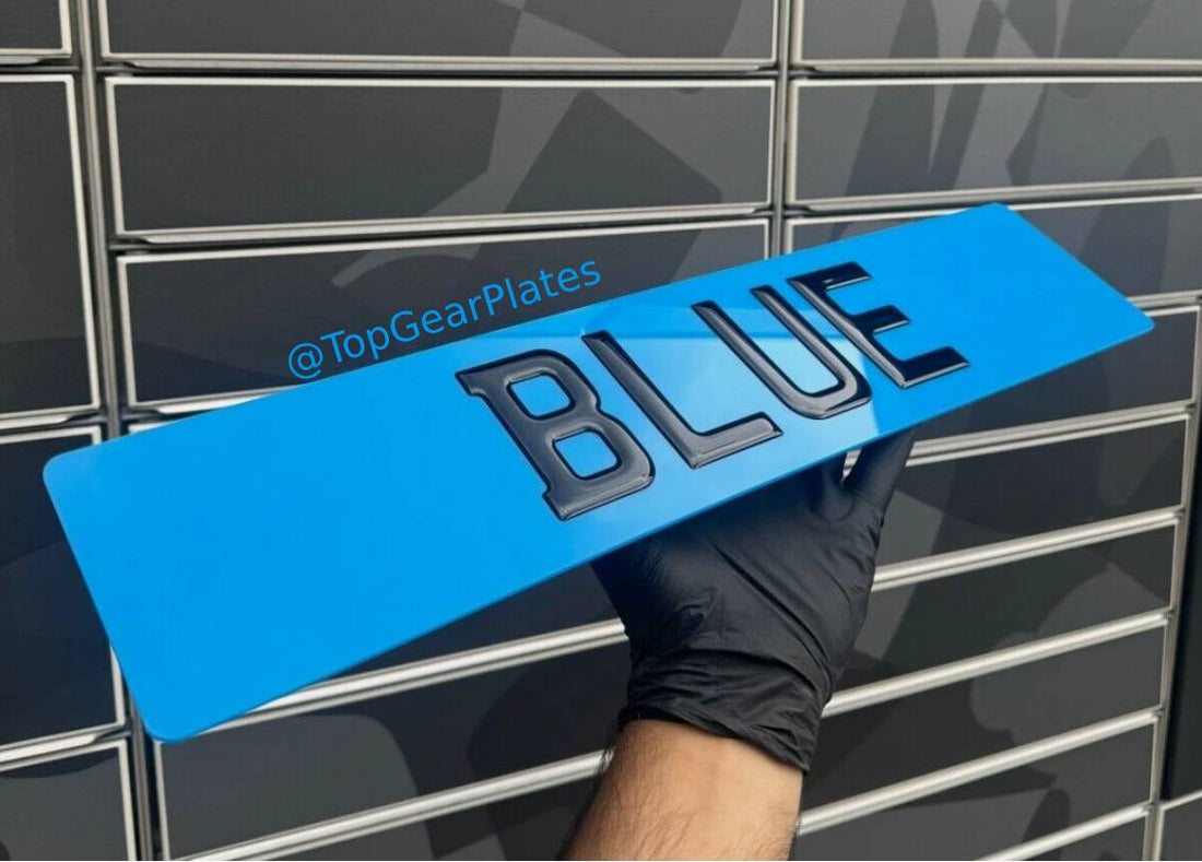 3D Gel Coloured Plate - Blue