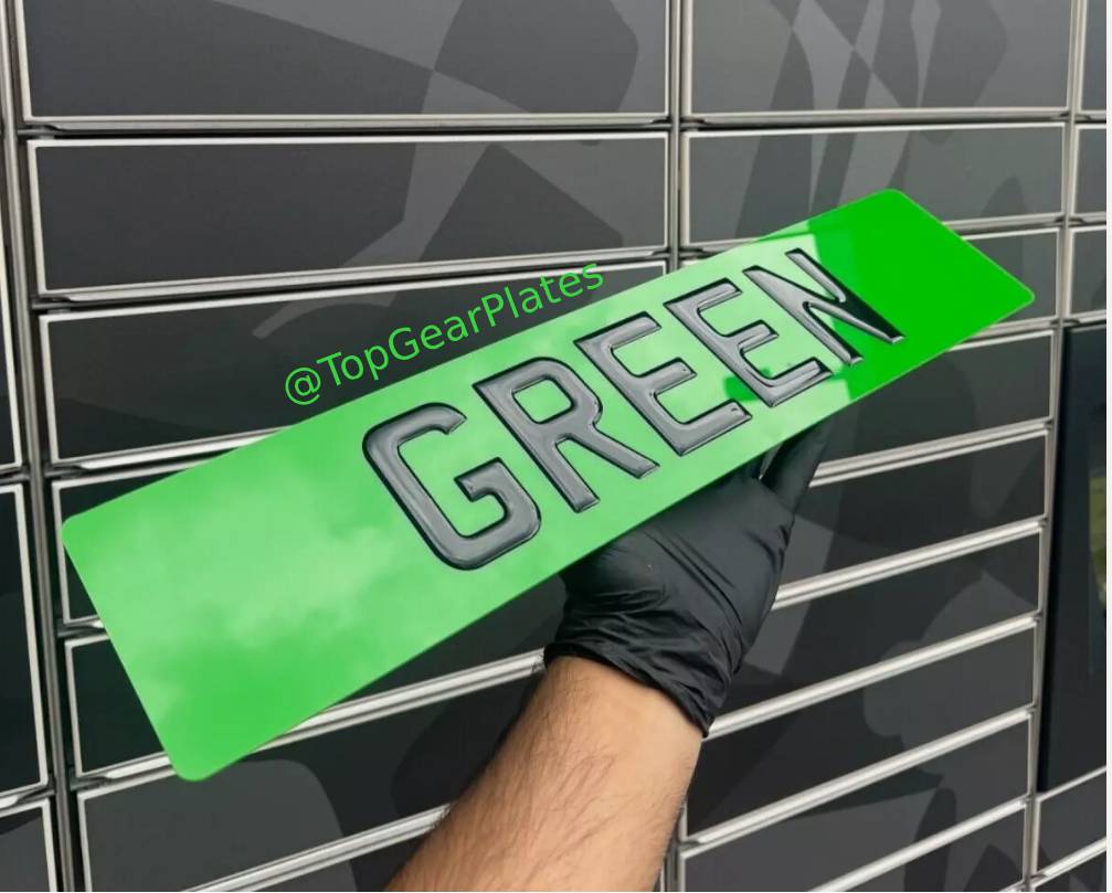 3D Gel Coloured Plate - Green