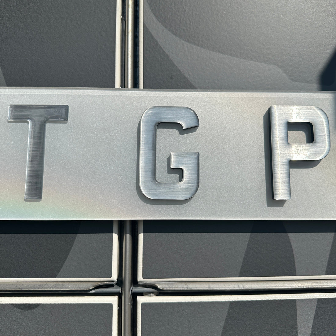 Brushed Silver Lettering - 3D/4D/5D