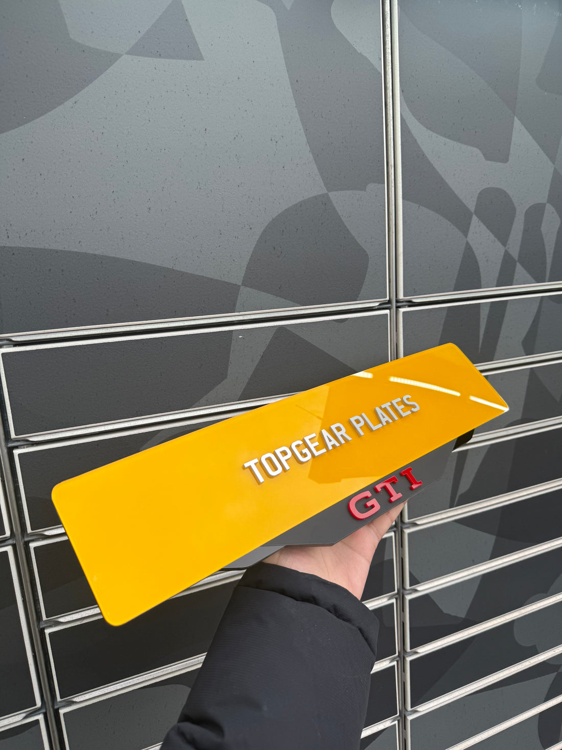 Volkswagen GTI Frameless Number Plate Surround – Raised Logo