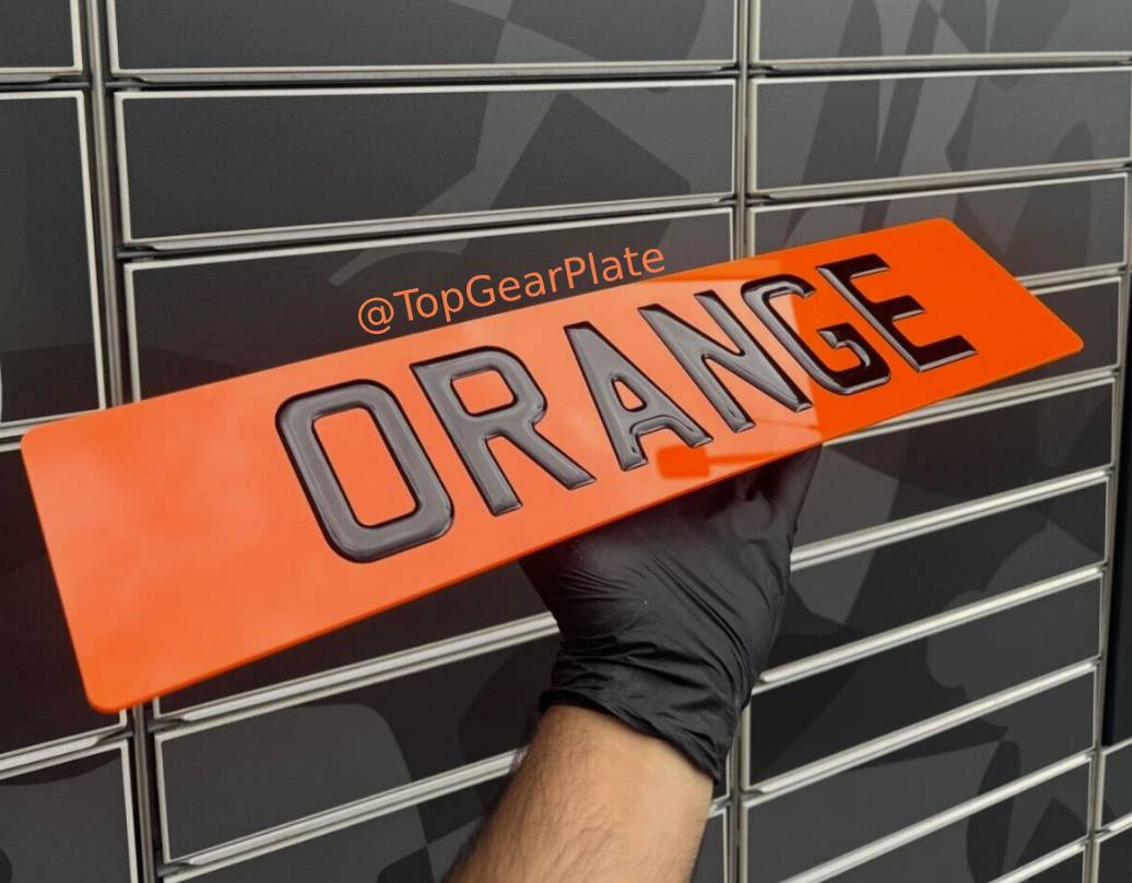 3D Gel Coloured Plate - Orange