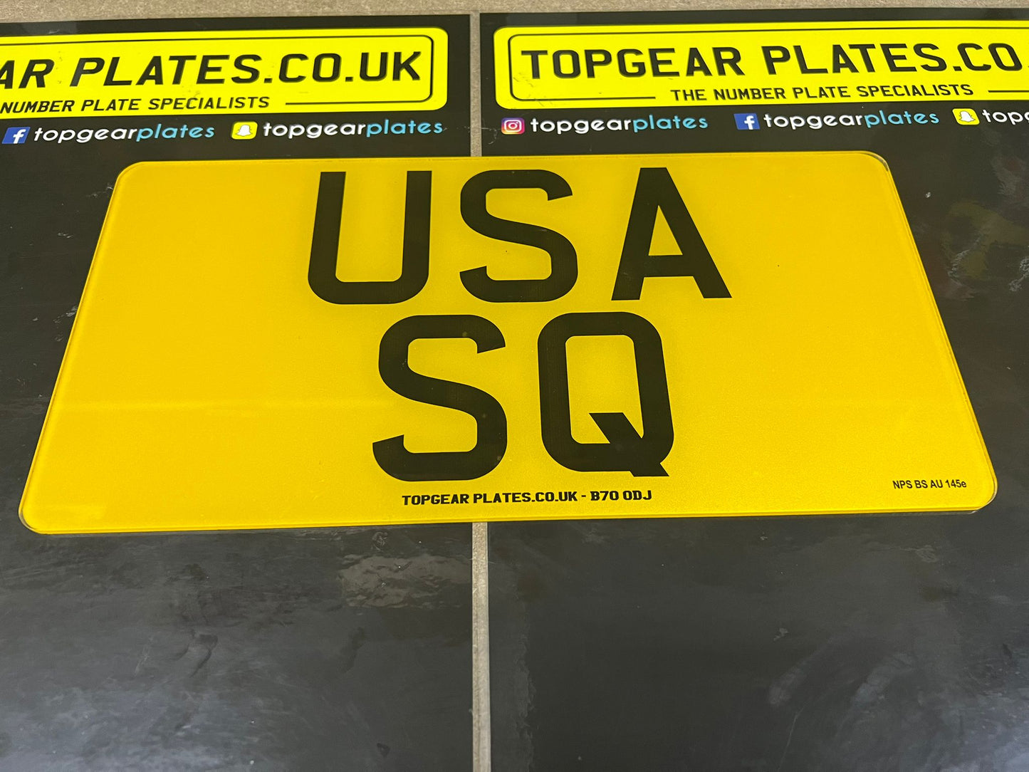 Square Number Plates - Legal