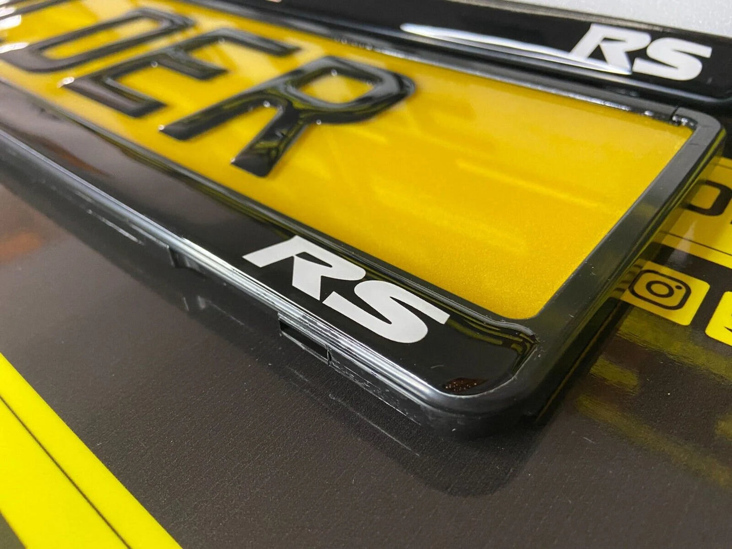 3D Gloss Gel - Quick Release - Car / Van Number Plate Holder Surround - NISMO RS