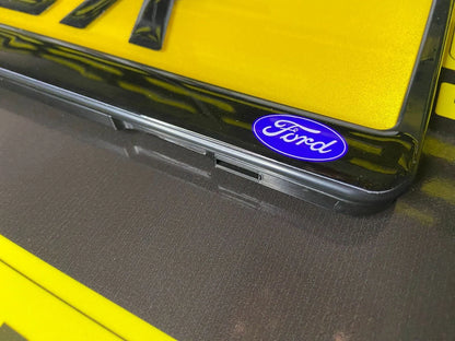 3D Gloss Gel - Quick Release - Number Plate Holder- FORD PERFORMANCE - PINK