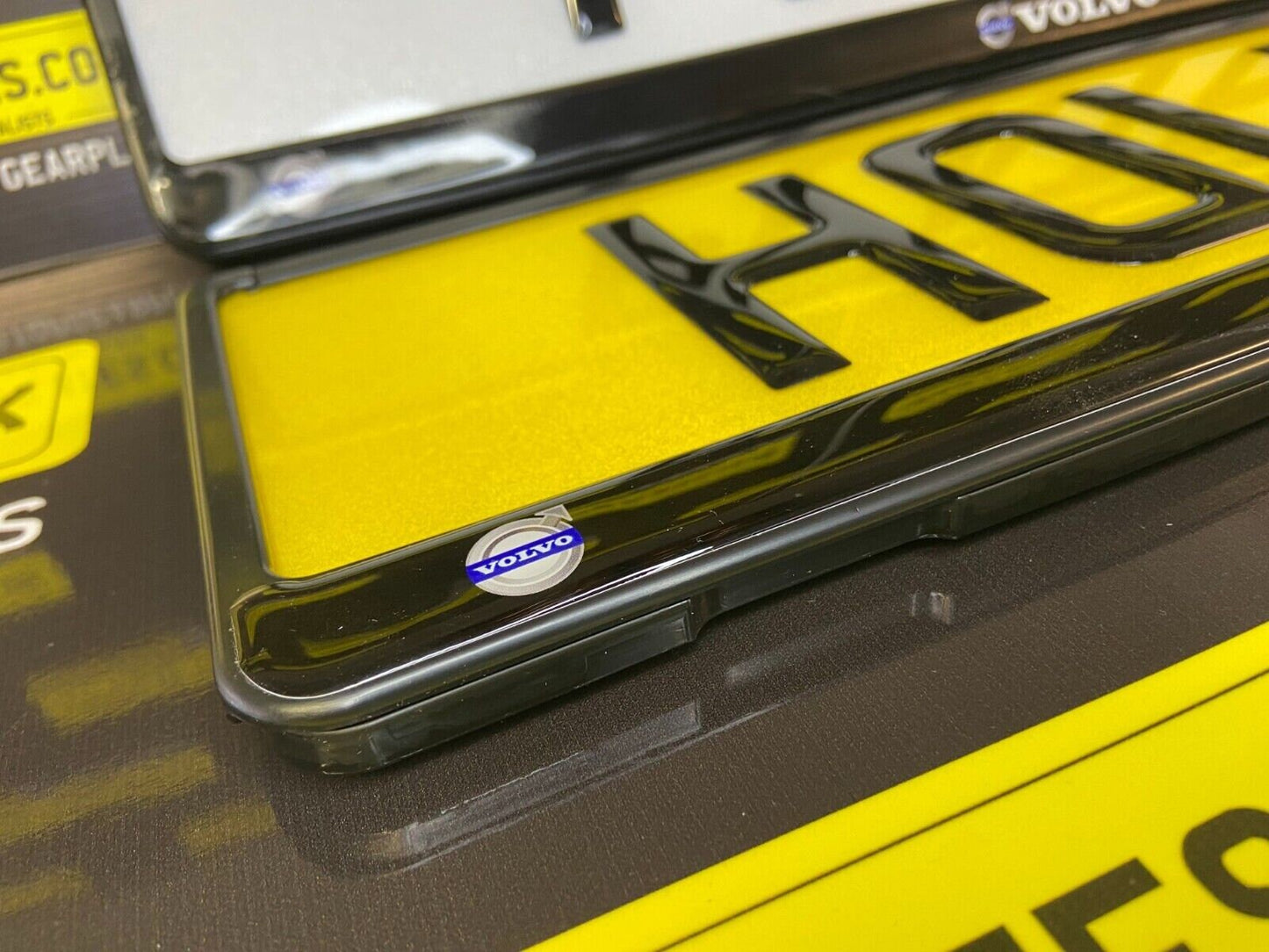 3D Gloss Gel - Quick Release - Car / Van Number Plate Holder Surround - VOLVO