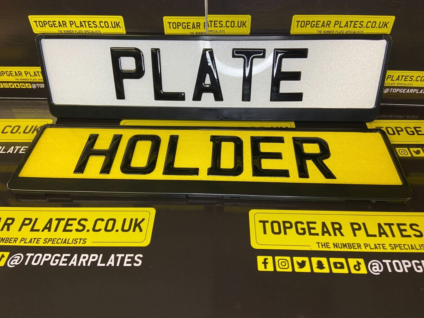 Quick Release - Car / Van Number Plate Holder Surround - Plain