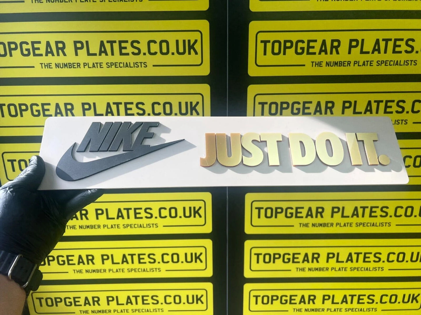 3D Custom Bedroom, Showplate, Mancave Signs - Nike Just Do It