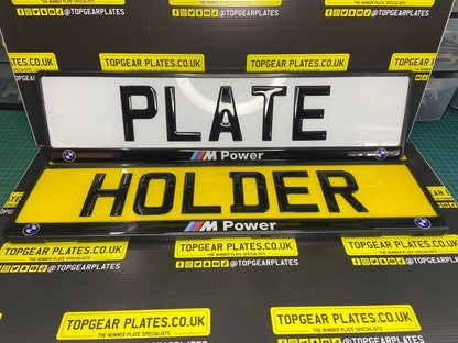 3D Gloss Gel Domed - Quick Release - Number Plate Holder - BMW M Power