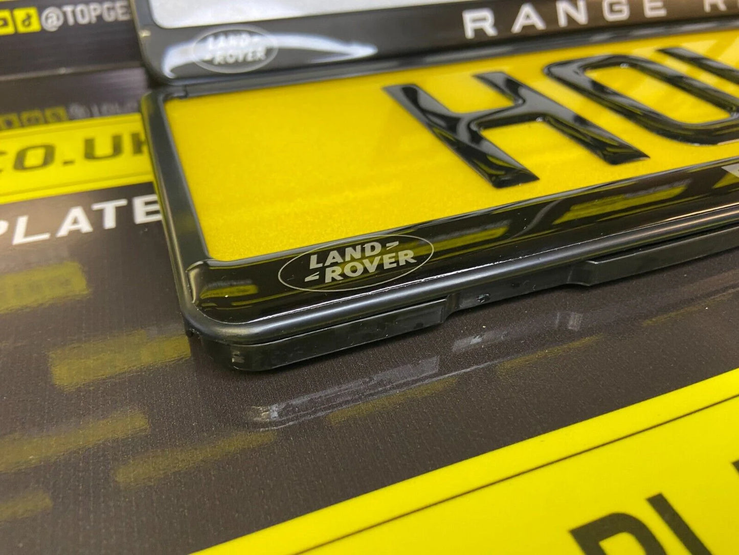 3D Gloss Gel - Quick Release - Car / Van Number Plate Holder Surround - RANGE ROVER