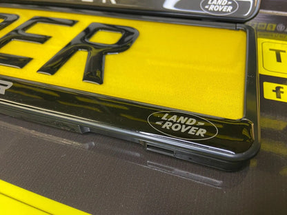 3D Gloss Gel - Quick Release - Car / Van Number Plate Holder Surround - RANGE ROVER