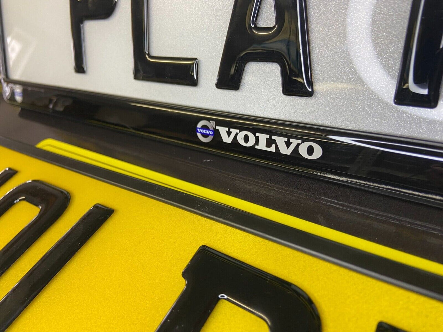 3D Gloss Gel - Quick Release - Car / Van Number Plate Holder Surround - VOLVO