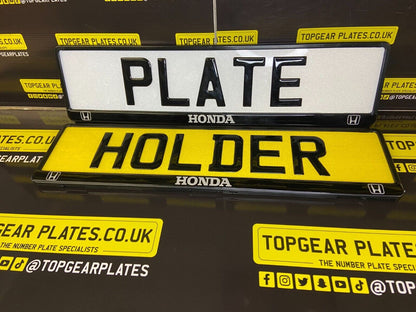 3D Gloss Gel Domed - Quick Release - Number Plate Holder - HONDA