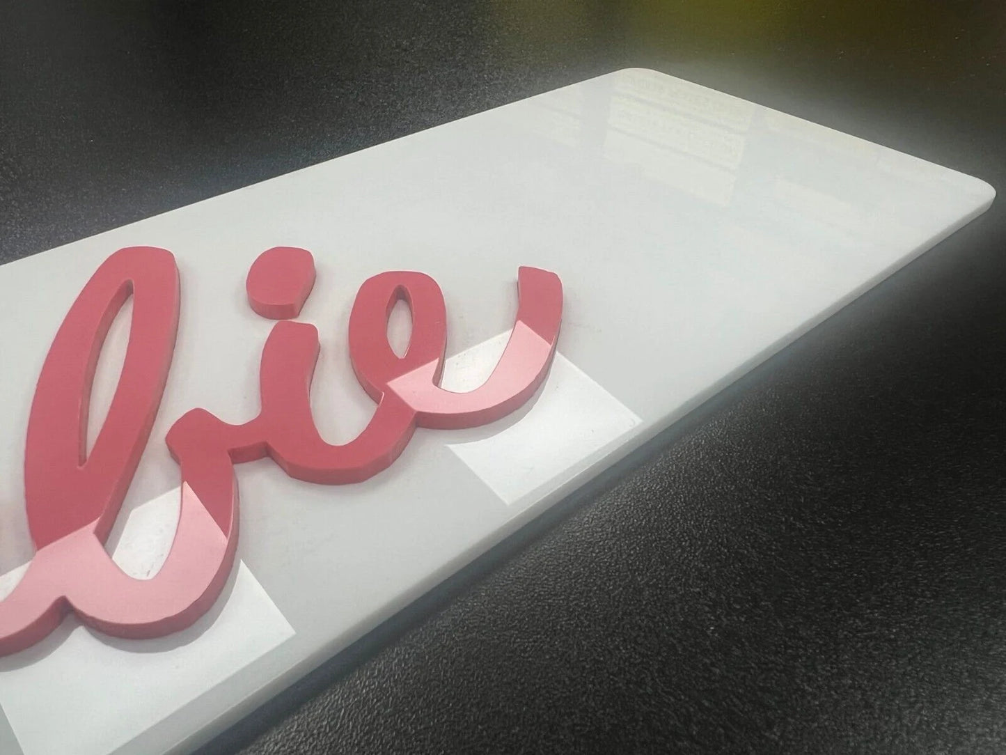 3D Custom Bedroom, Showplate, Girl cave Signs - Barbie