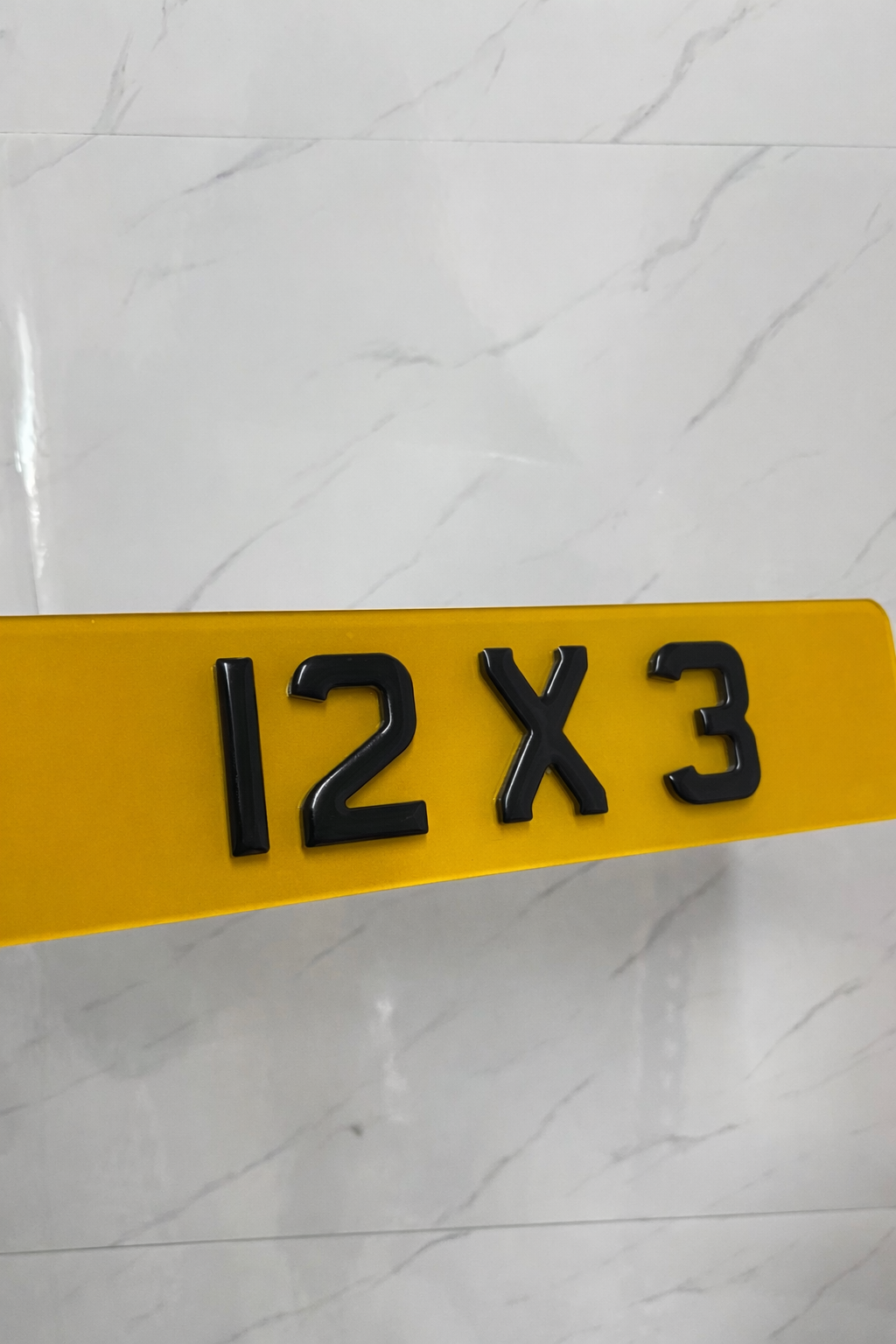 12x3 Bike Plate - Show Plate