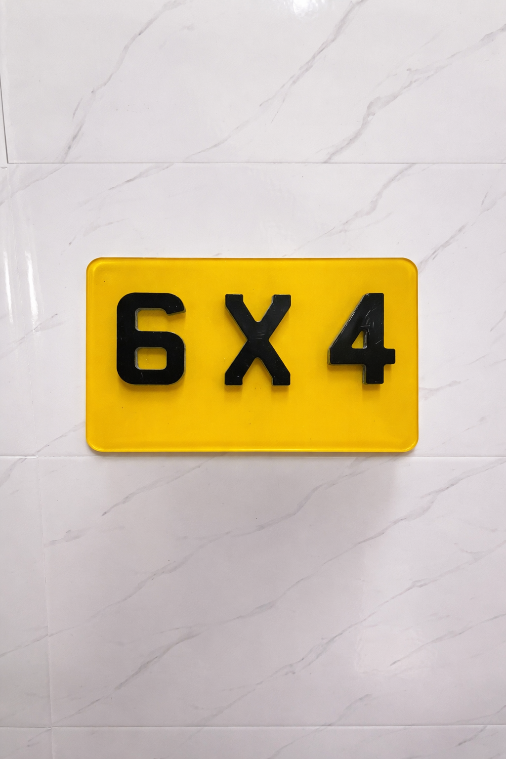 6x4 Bike Plate - Show Plate