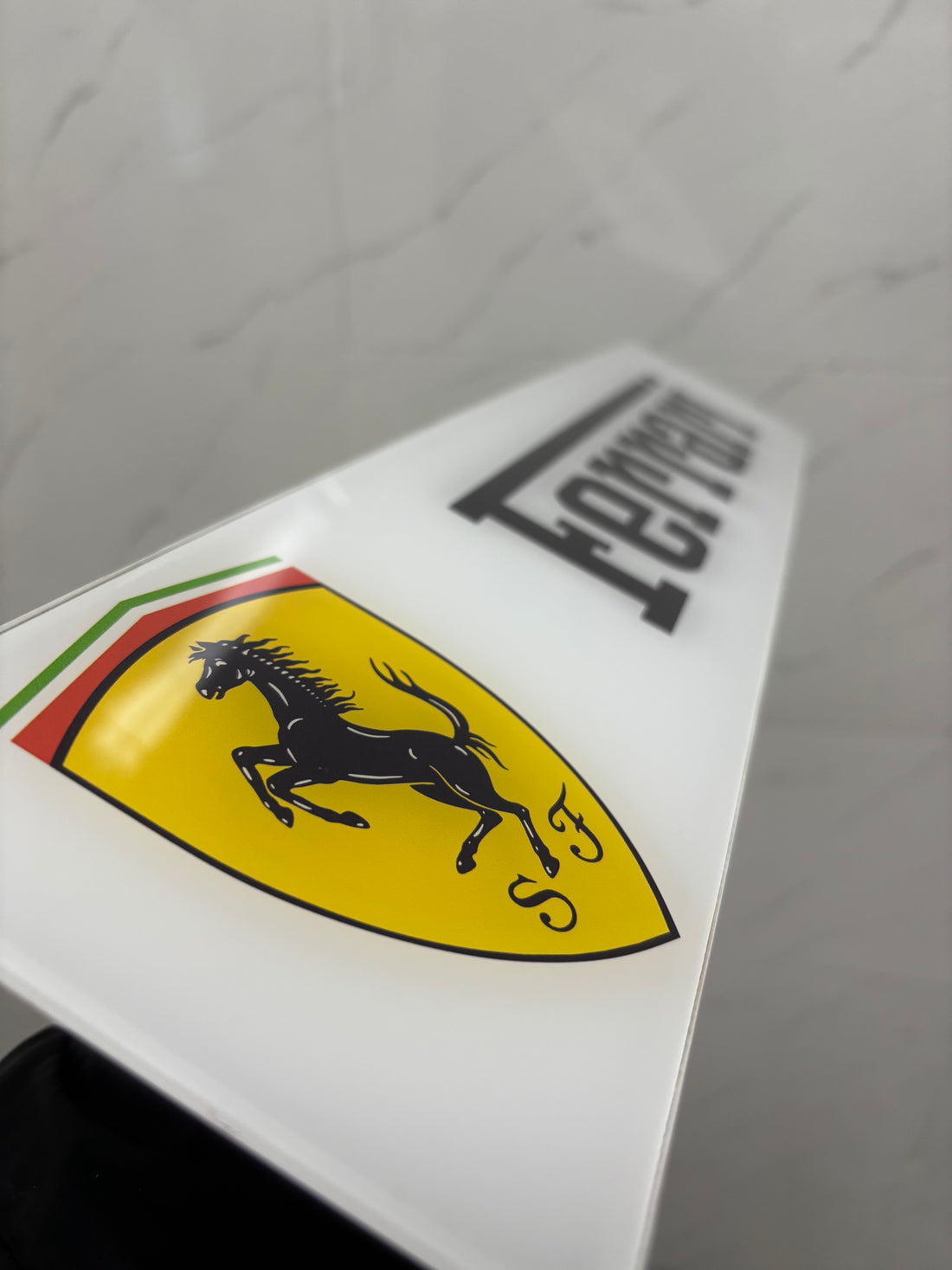 2D Printed Ferrari-Inspired Show Plate | Car Display Plate