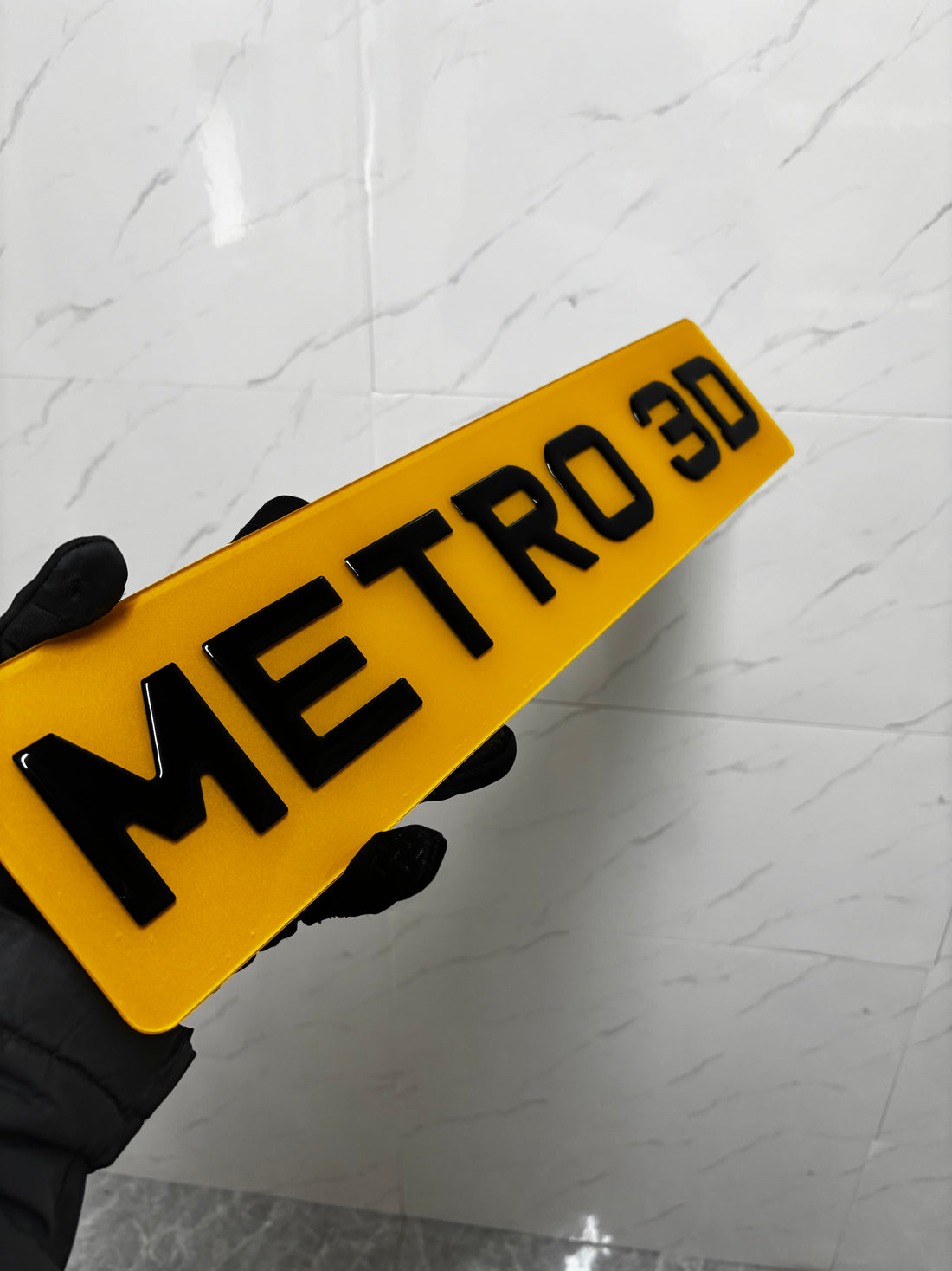 3D Gel Metro Car Van License Plates