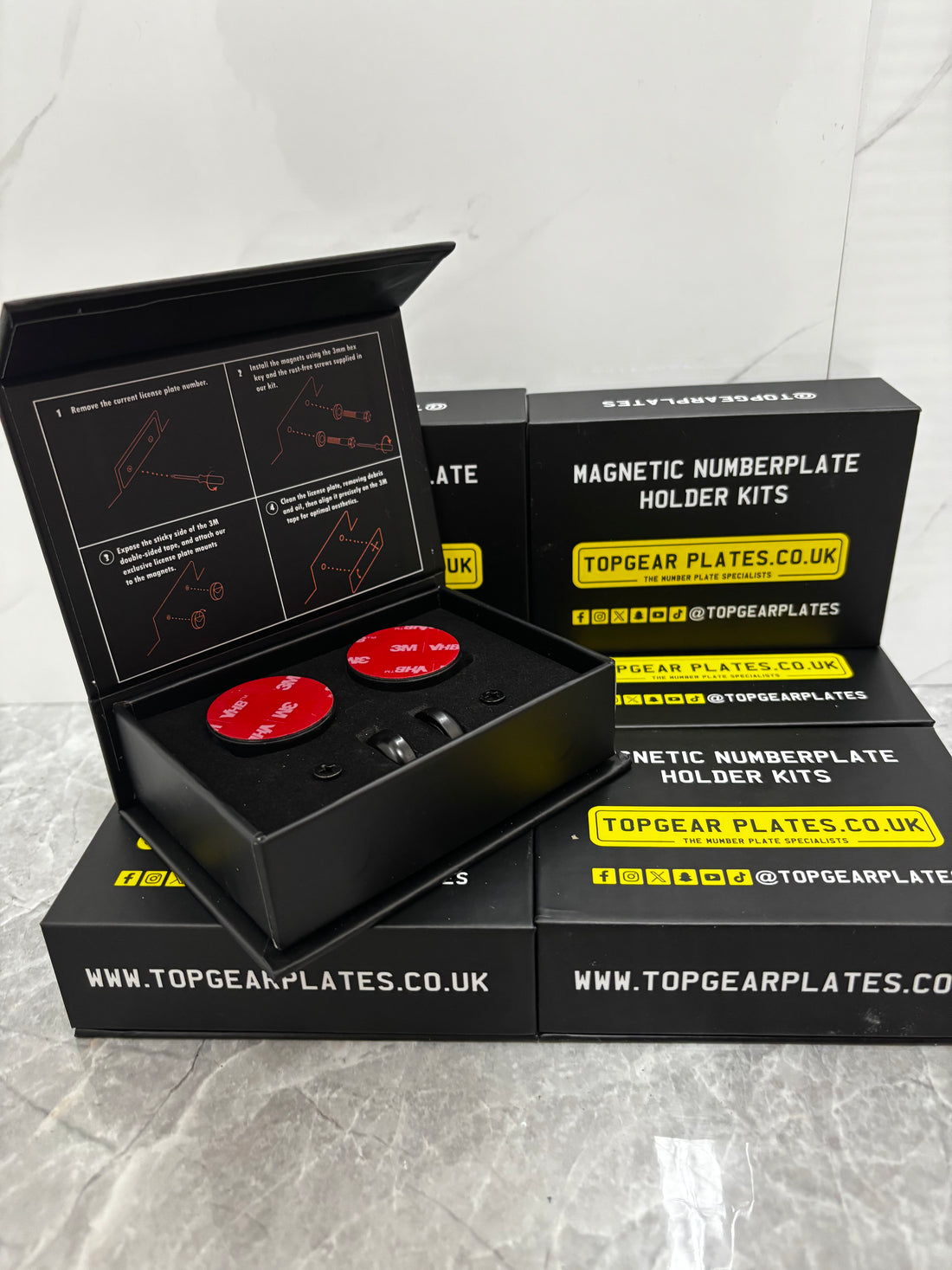 Premium Magnetic Plate Mount Kit – Easy Install, No Drilling