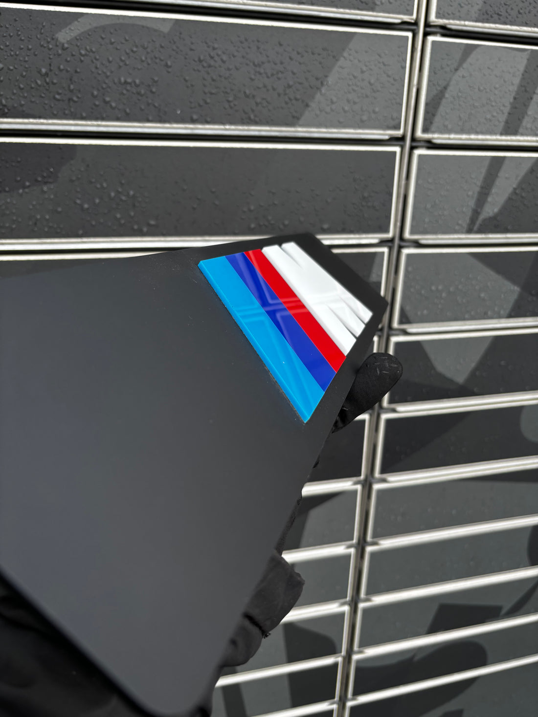 4D BMW M Logo Show Plate Number Plate Covers Forecourt Car Sales Showroom