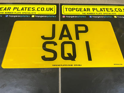 Square Number Plates - Legal