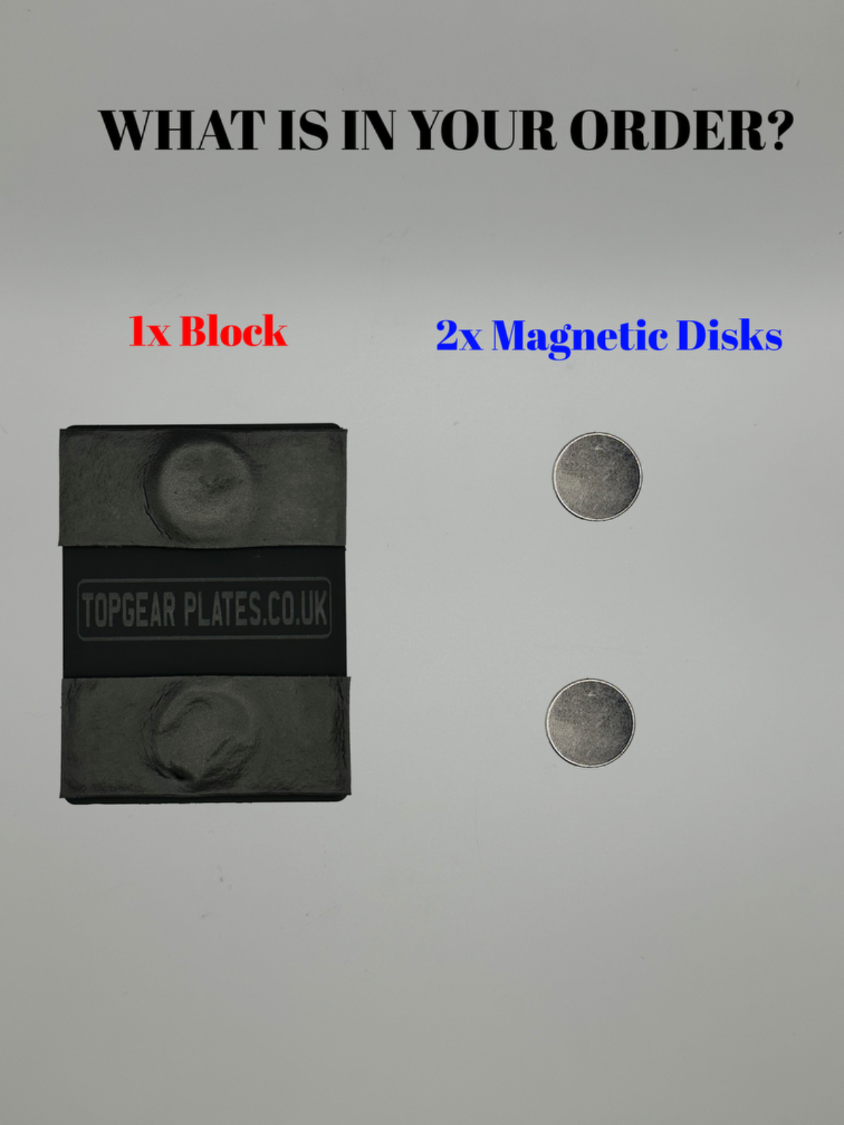 Tag Number Blocks Magnetic Registration Number Plates Block