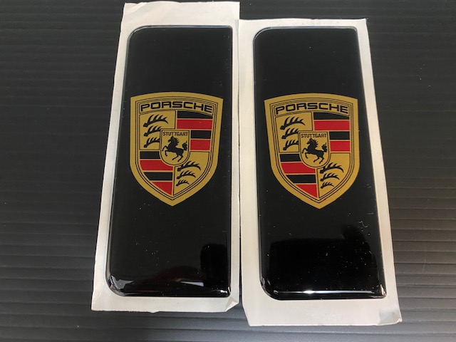 Porsche domed emblems