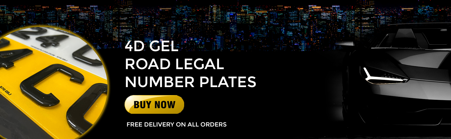 4d gel road legal number plates