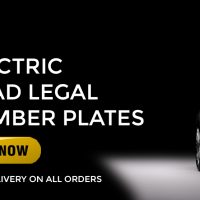 electric car road legal number plates